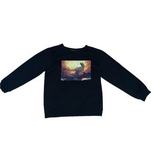 Kidgets Black Dinosaur Sweatshirt 3T